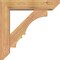 Ekena Millwork Balboa Slat Smooth Bracket w/ Offset Brace, Western Red Cedar, 5 1/2"W x 22"D x 22"H BKT0604X22X22BOA06SWR - alternate 3